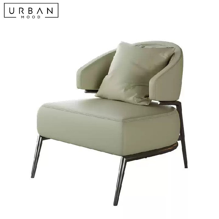 HEGART Modern Leather Lounge Chair