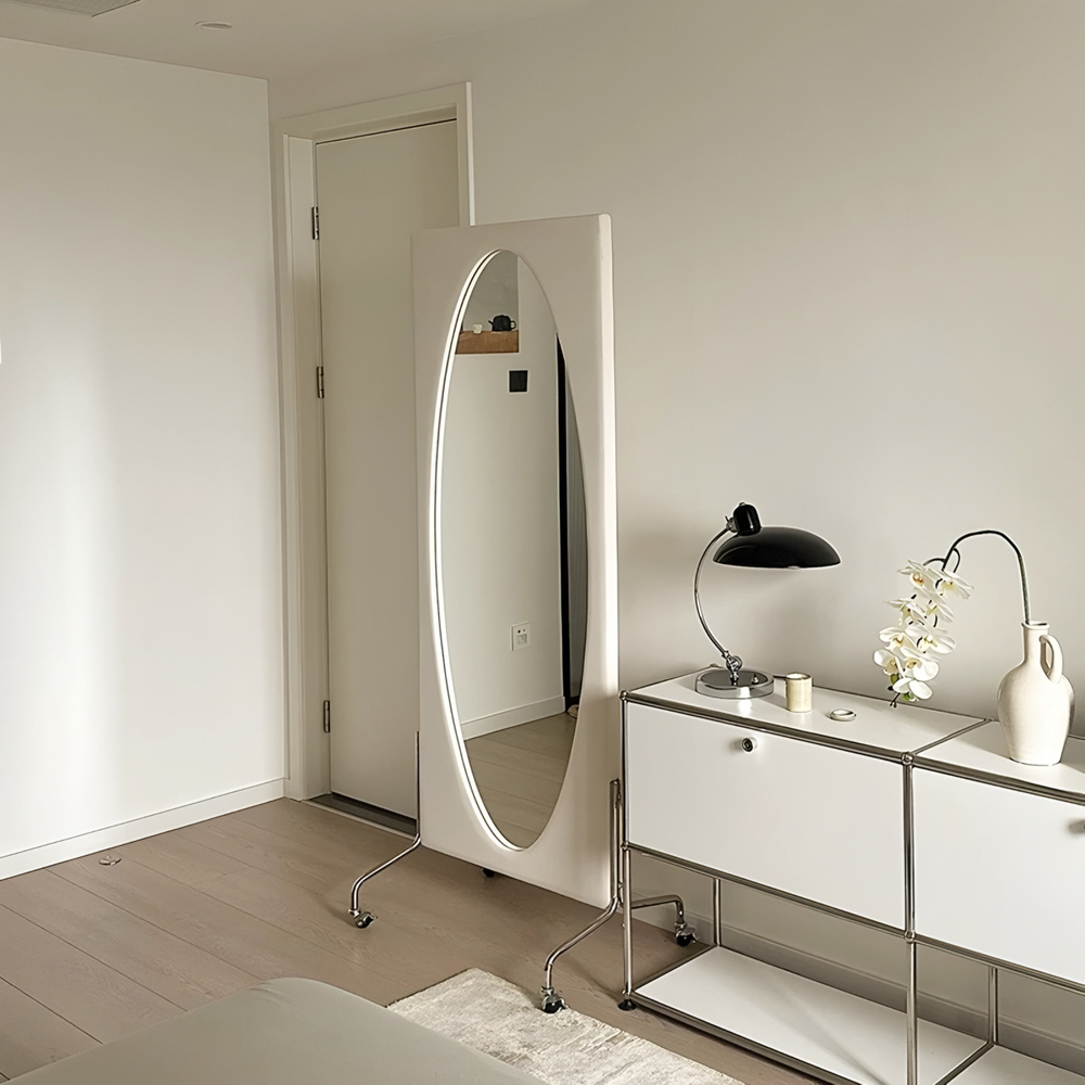 HEIDEN Minimalist Oval Floor Mirror - Urban Mood Singapore