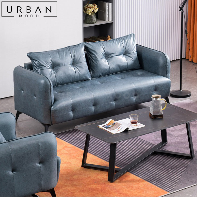 HELAS Modern Leather Sofa