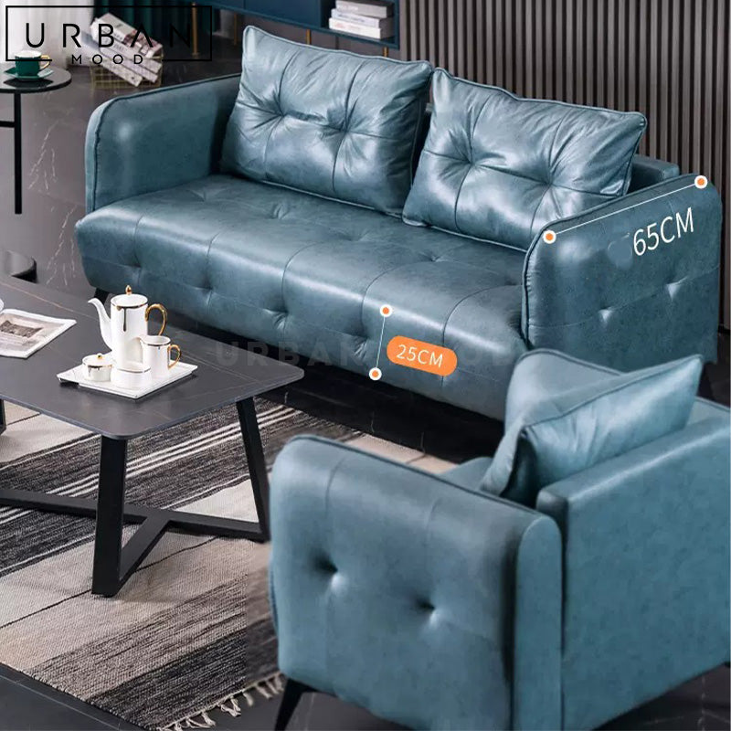 HELAS Modern Leather Sofa