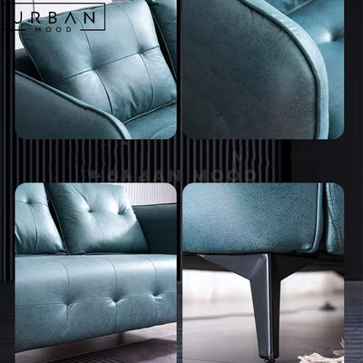HELAS Modern Leather Sofa