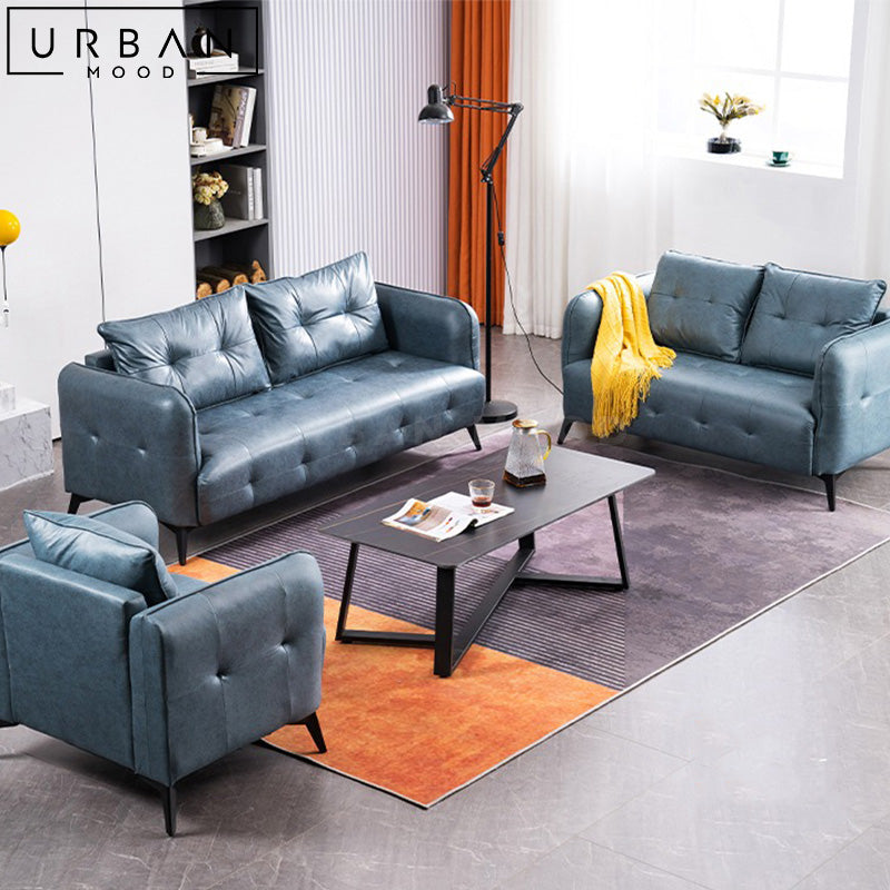 HELAS Modern Leather Sofa