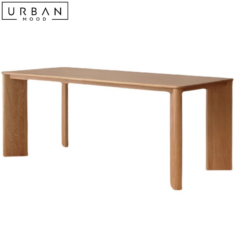 HELEN Japandi Solid Wood Dining Table