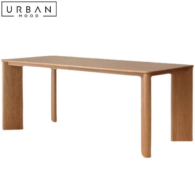 HELEN Japandi Solid Wood Dining Table