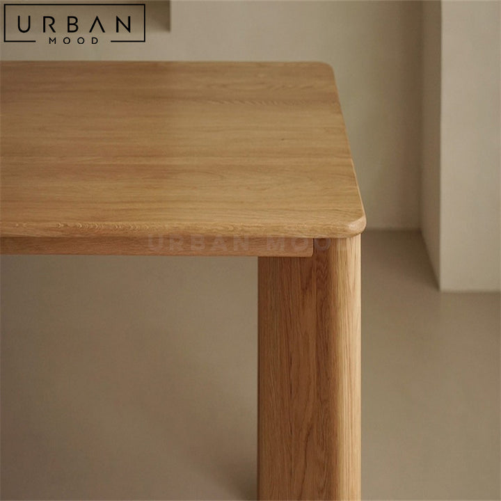 HELEN Japandi Solid Wood Dining Table