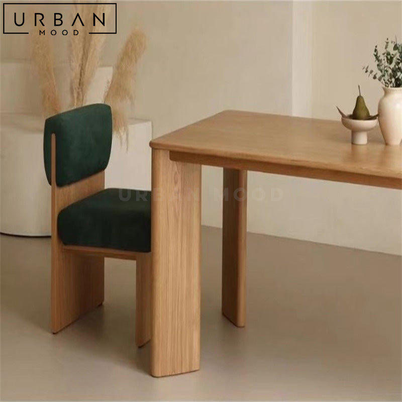 HELEN Japandi Solid Wood Dining Table – Urban Mood