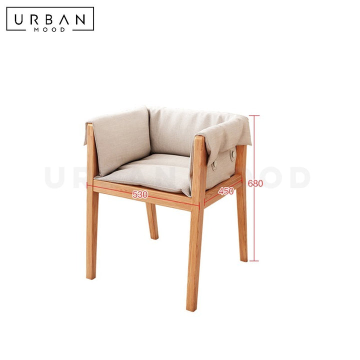 HELENE Scandinavian Solid Wood Dining Chair