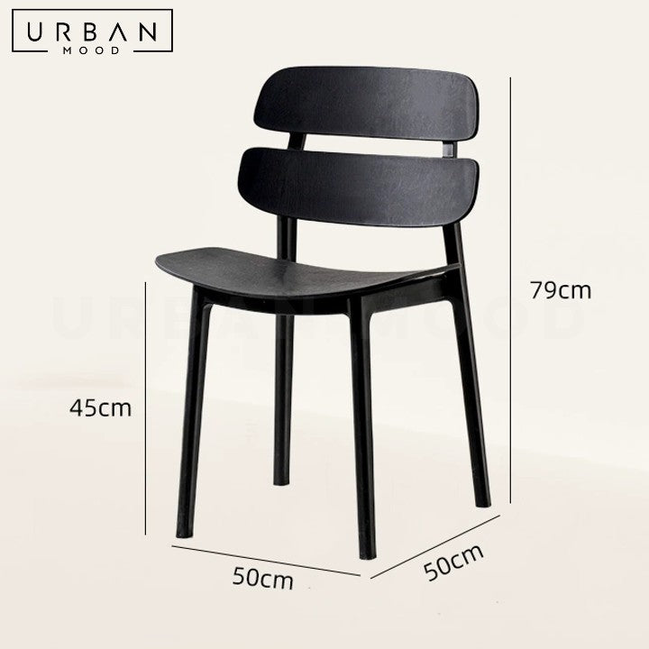 HELLEN Modern Plastic Dining Chair