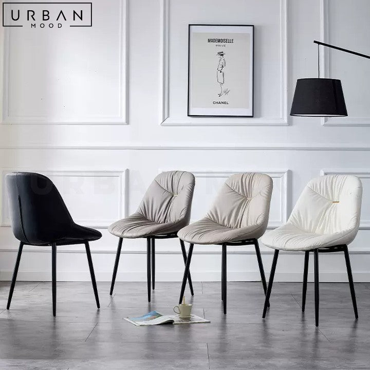 HENRIQ Modern Leather Dining Chair