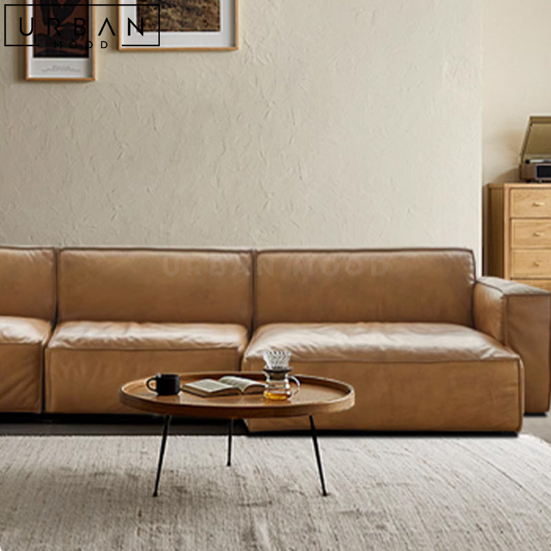 HENRY Modern Modular Leather Sofa