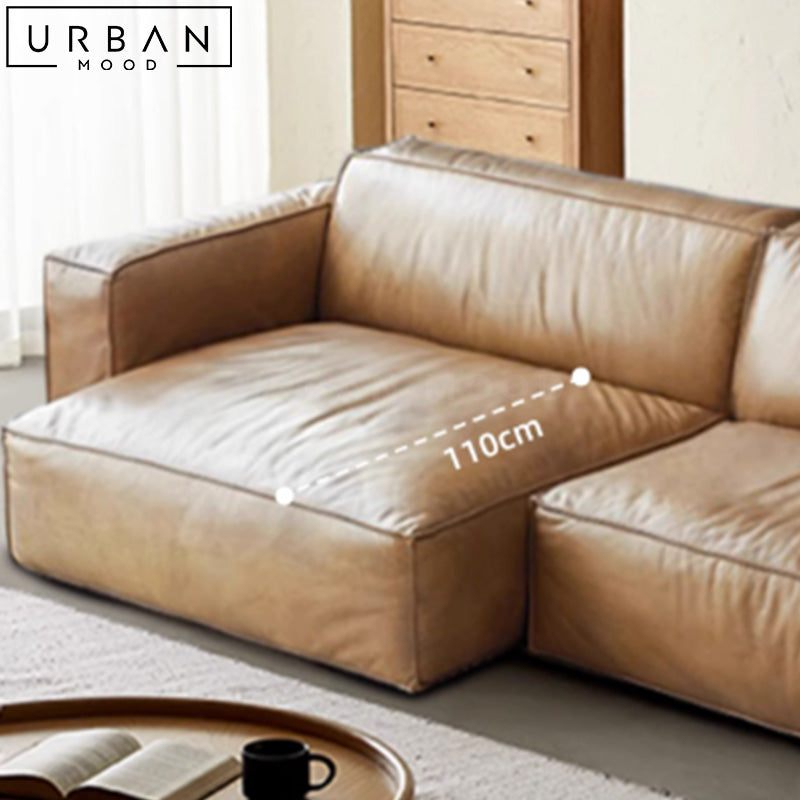 HENRY Modern Modular Leather Sofa