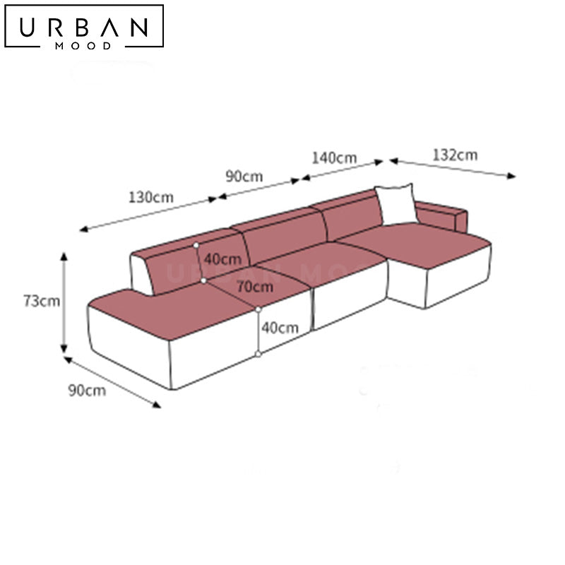 HENRY Modern Modular Leather Sofa