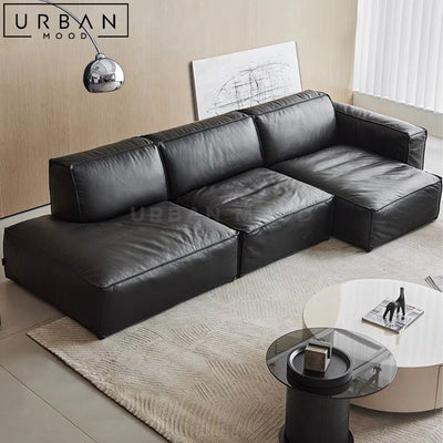 HENRY Modern Modular Leather Sofa