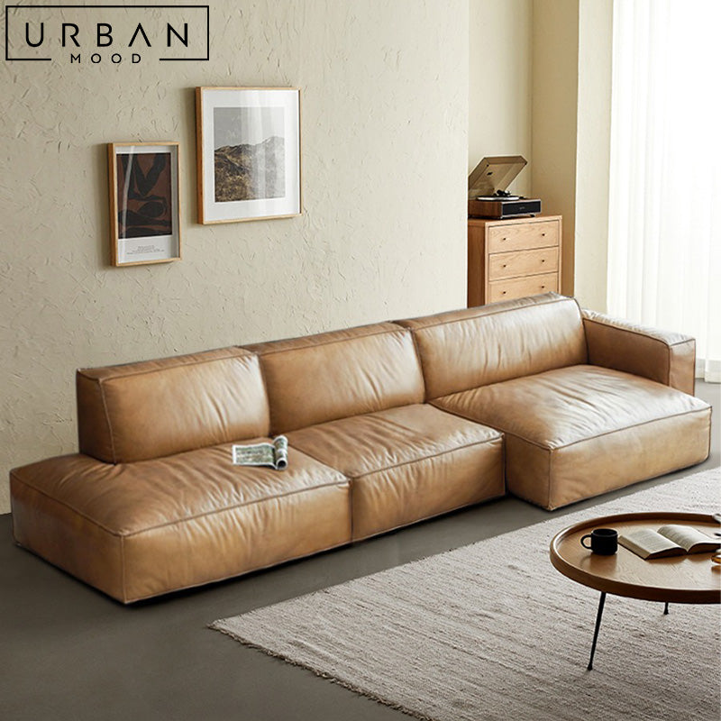 HENRY Modern Modular Leather Sofa