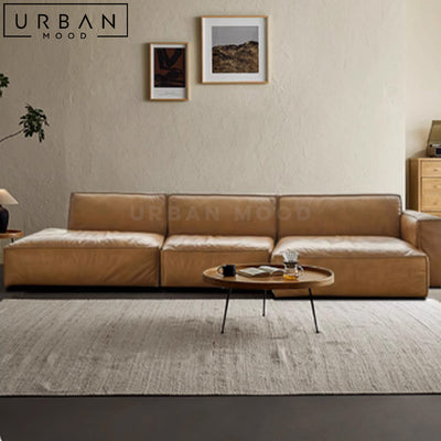 HENRY Modern Modular Leather Sofa