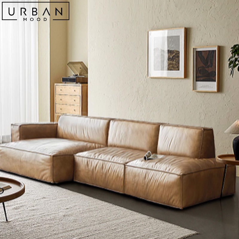 HENRY Modern Modular Leather Sofa