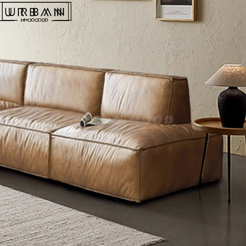 HENRY Modern Modular Leather Sofa