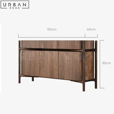 HERB Japandi Solid Wood Sideboard