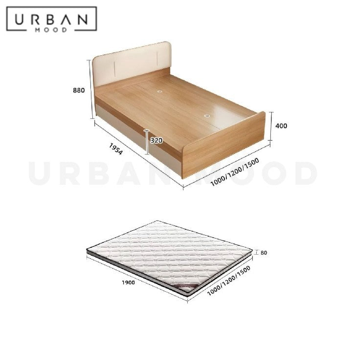 HERCK Modern Storage Bedframe