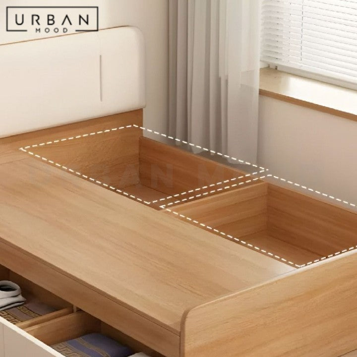 HERCK Modern Storage Bedframe