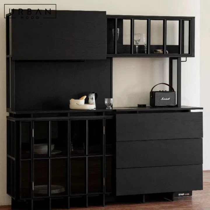 HESH Japandi Solid Wood Kitchen Cabinet