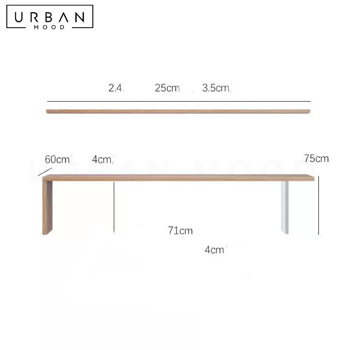 HEYLEN Minimalist Solid Wood Study Table