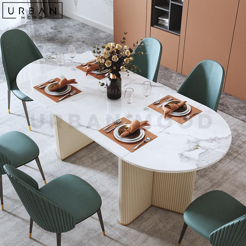 HIGGINS Modern Extendable Sintered Stone Dining Table – Urban Mood