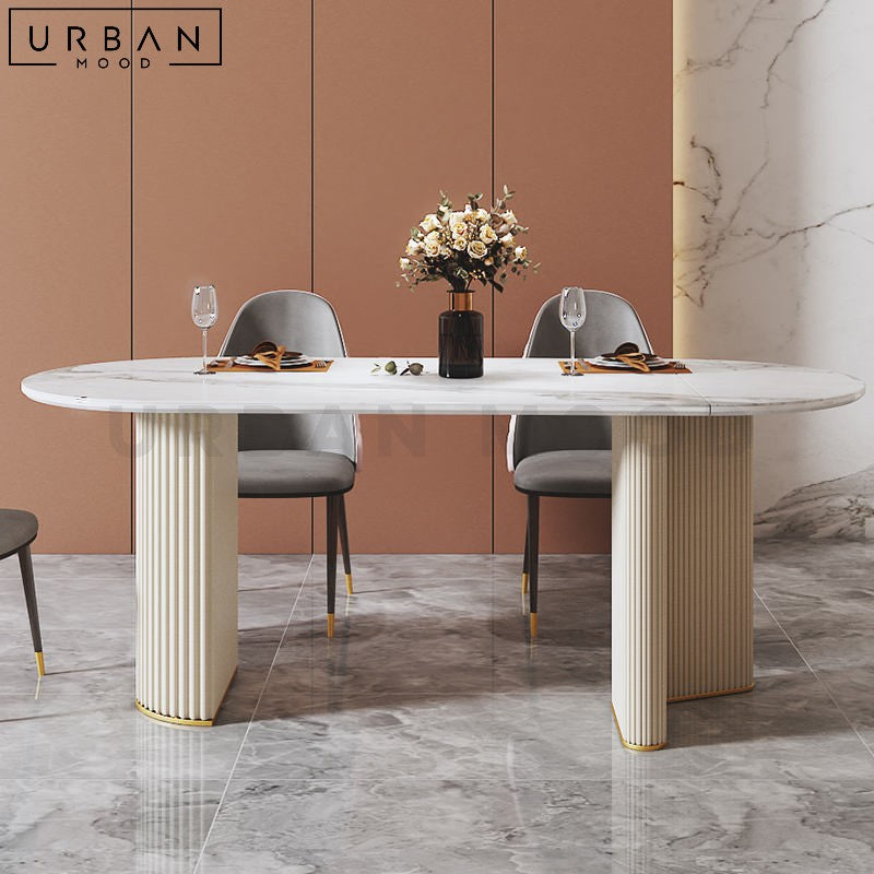 HIGGINS Modern Extendable Sintered Stone Dining Table