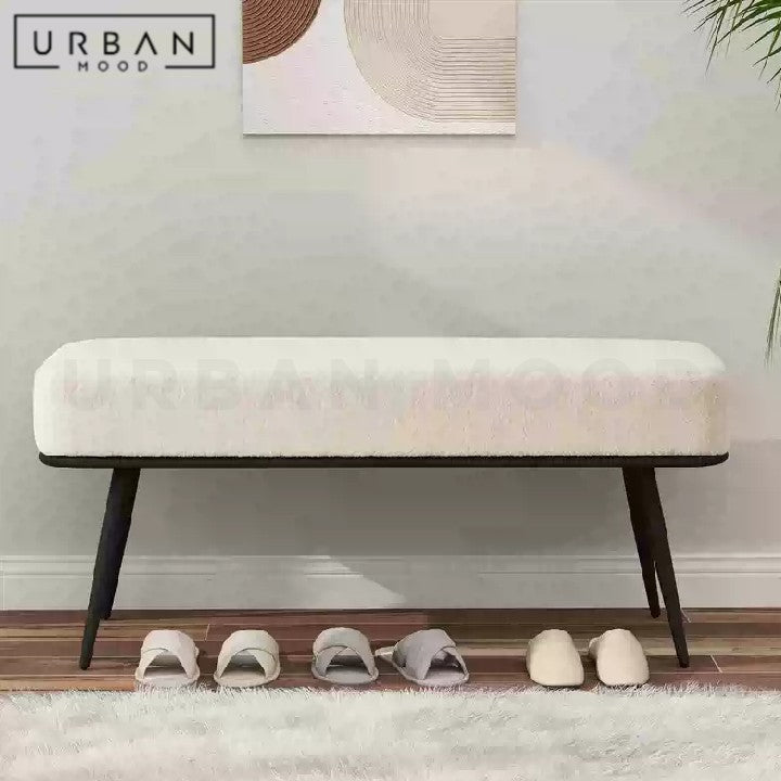 LITO Modern Lambswool Bench