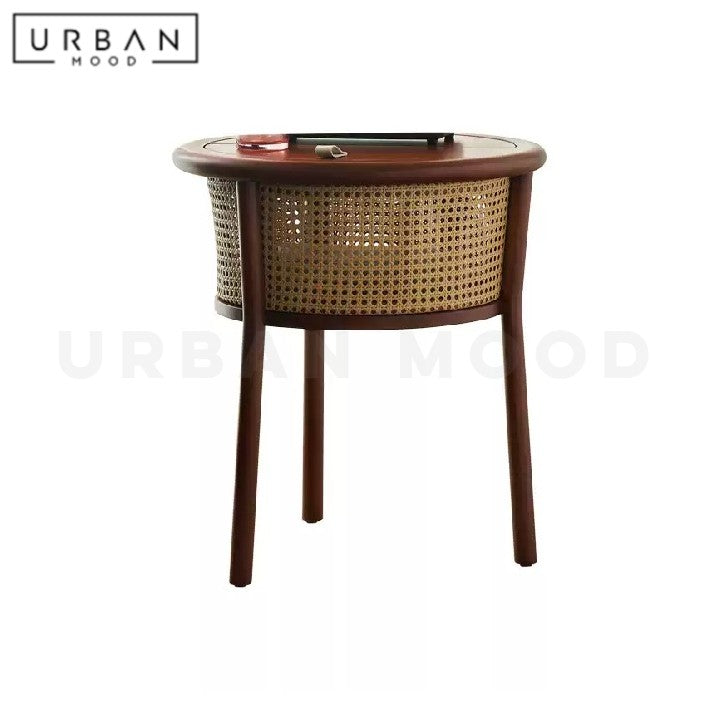 HJORTH Retro Rattan Side Table
