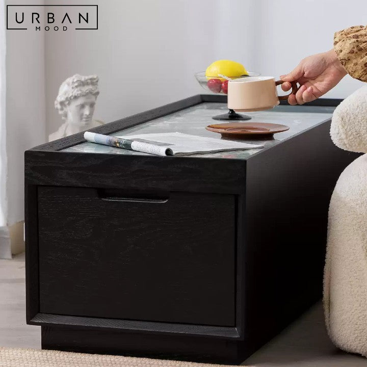 KEANE Modern Sintered Stone Side Table