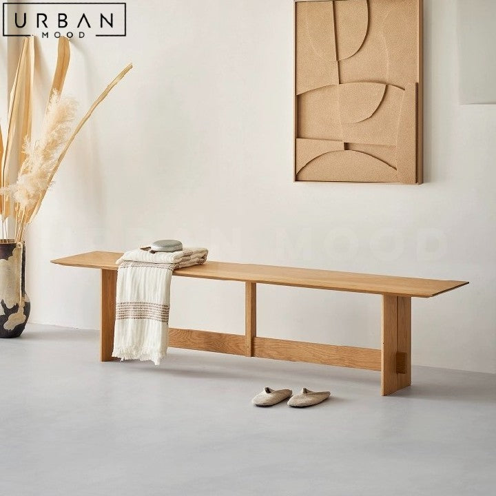 HODEN Japandi Solid Wood Bench