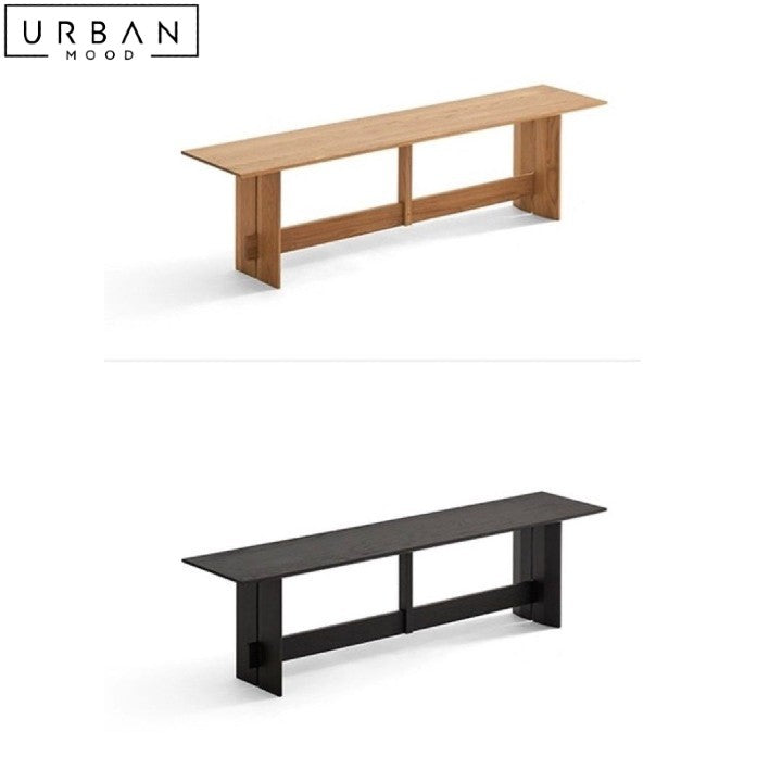 HODEN Japandi Solid Wood Bench