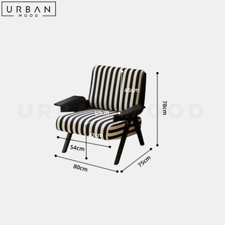 HOFMANN Retro Fabric Armchair