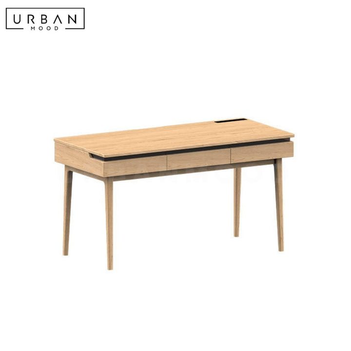 HOKKY Modern Solid Wood Study Table