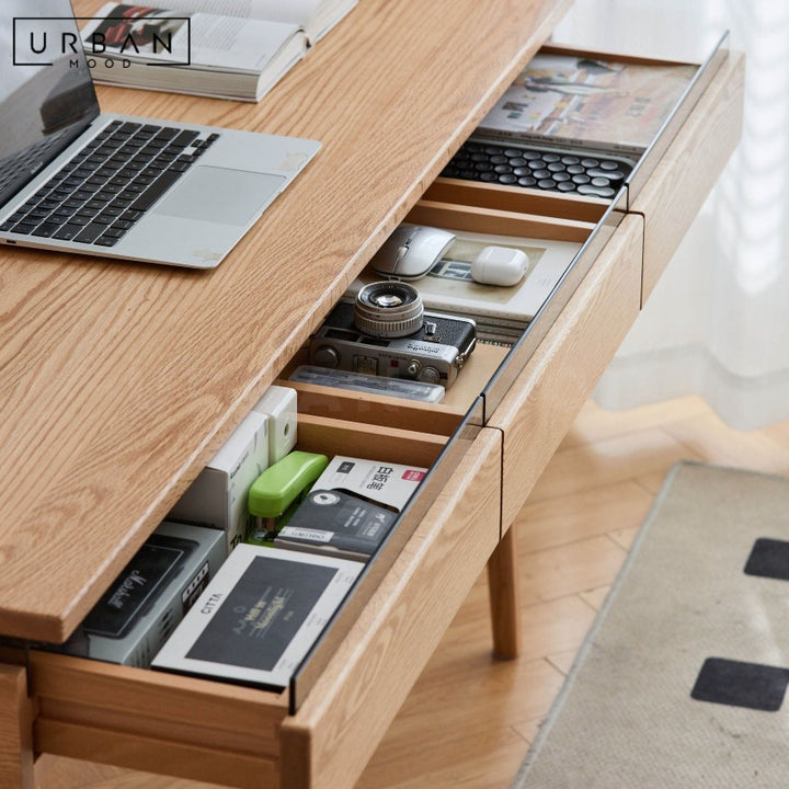 HOKKY Modern Solid Wood Study Table