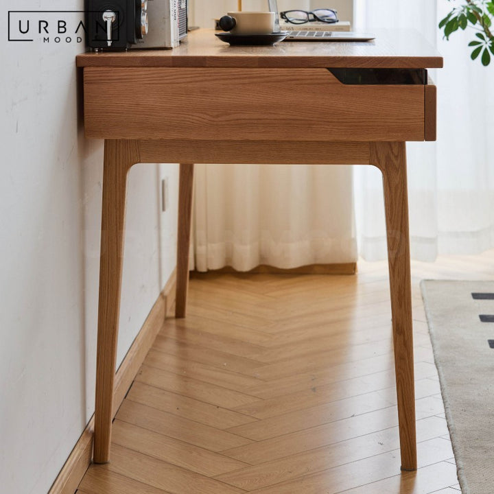 HOKKY Modern Solid Wood Study Table