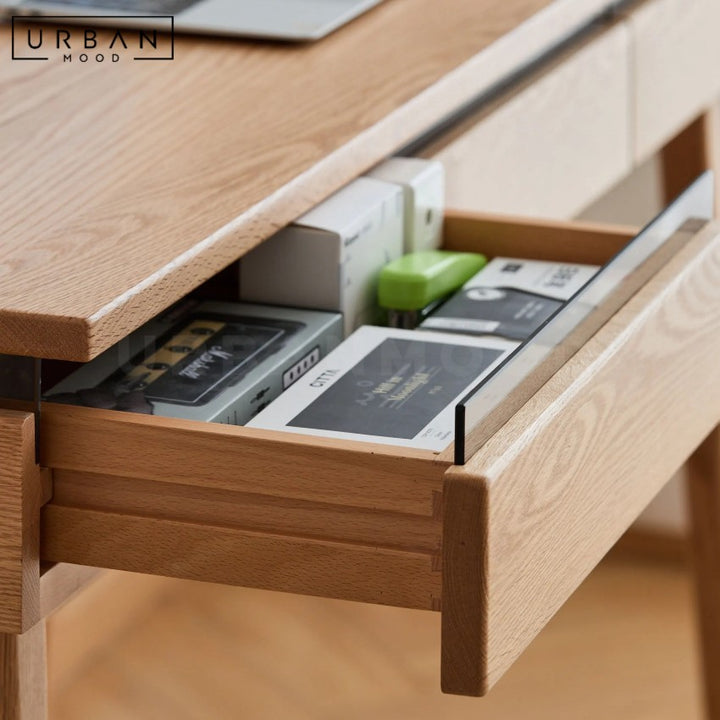 HOKKY Modern Solid Wood Study Table