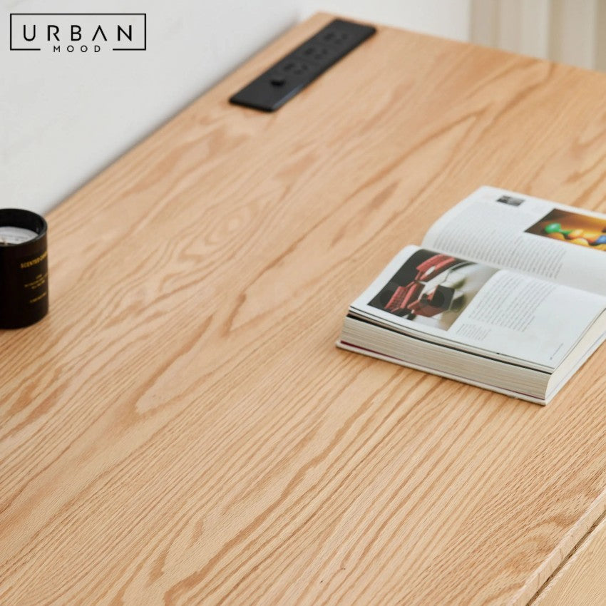 HOKKY Modern Solid Wood Study Table
