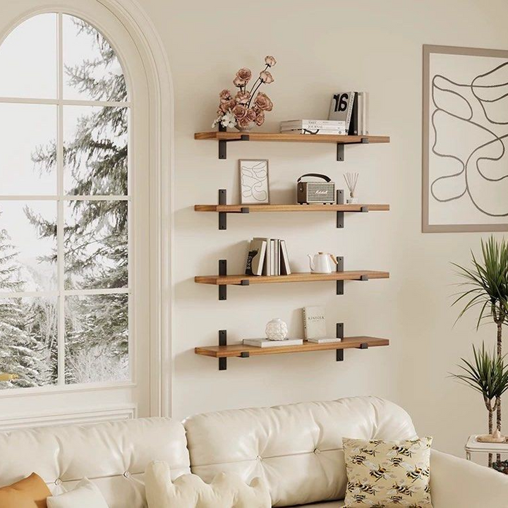 HOLZER Modern Solid Wood Wall Shelf - Urban Mood Singapore
