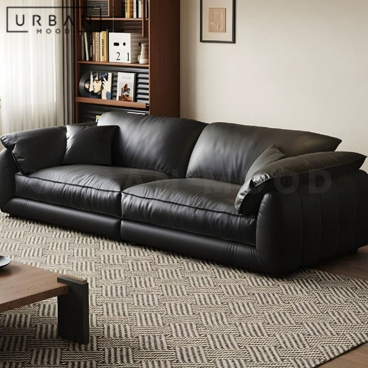 HOND Modern Genuine Leather Sofa