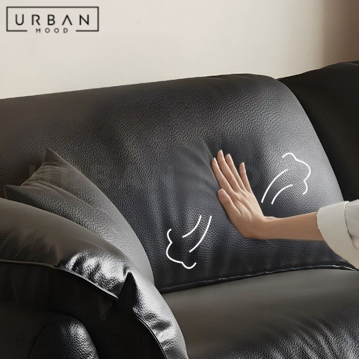 HOND Modern Genuine Leather Sofa