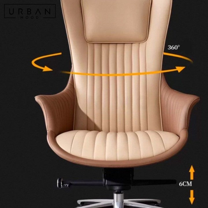 HOSNI Modern Leather Office Chair