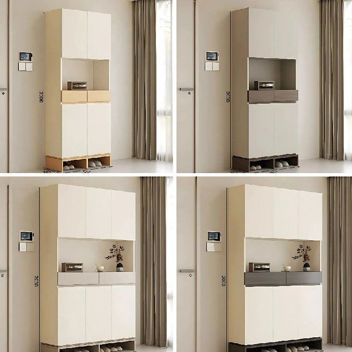 HUBO Modern Solid Wood Shoe Cabinet