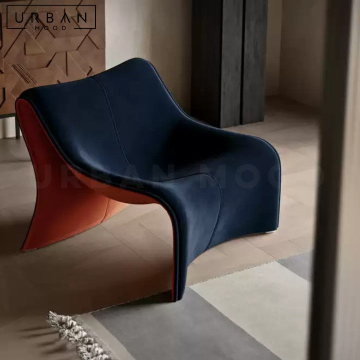 HUEMER Modern Velvet Lounge Chair