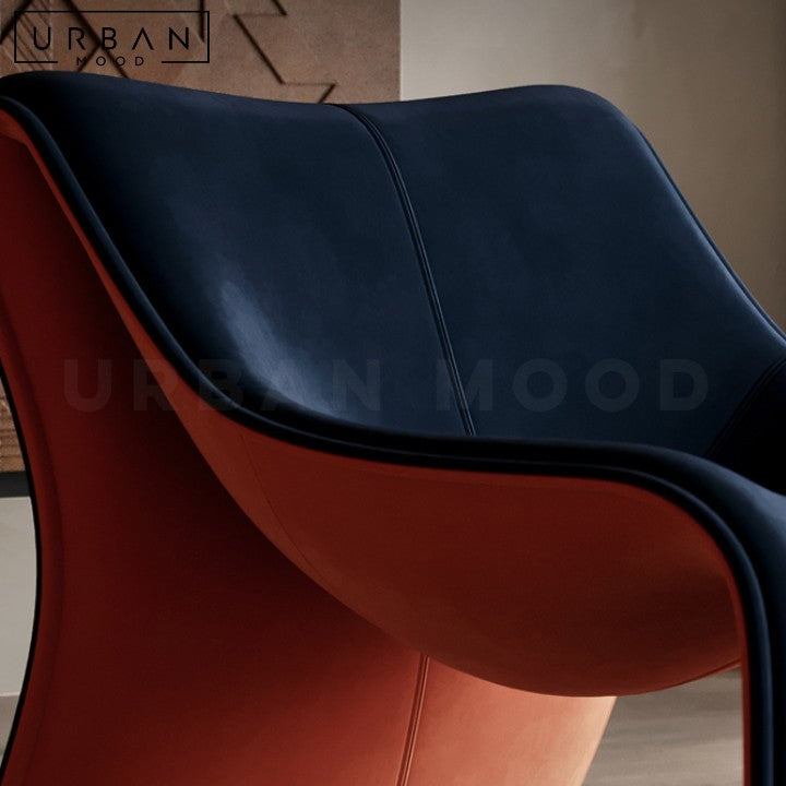 HUEMER Modern Velvet Lounge Chair