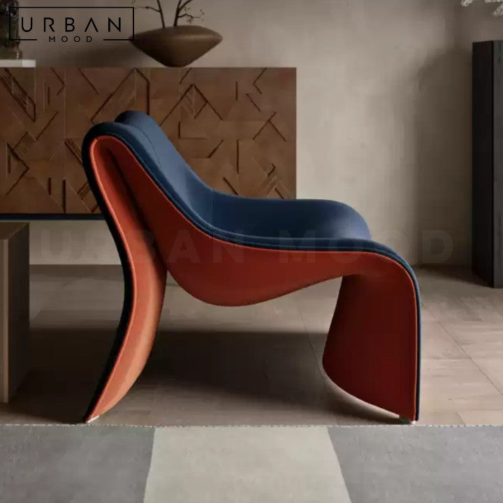 HUEMER Modern Velvet Lounge Chair