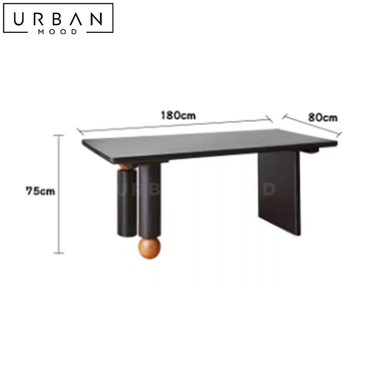 HUSTON Modern Solid Wood Dining Table