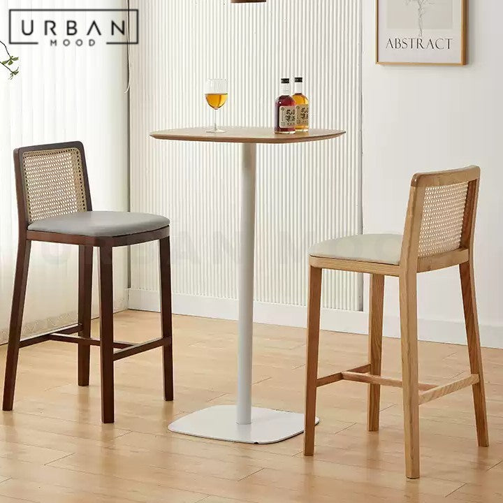 HUTTER Modern Rattan Bar Stool