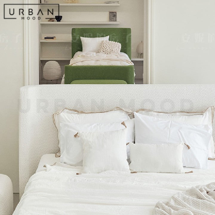 HUSK Modern Boucle Bedframe